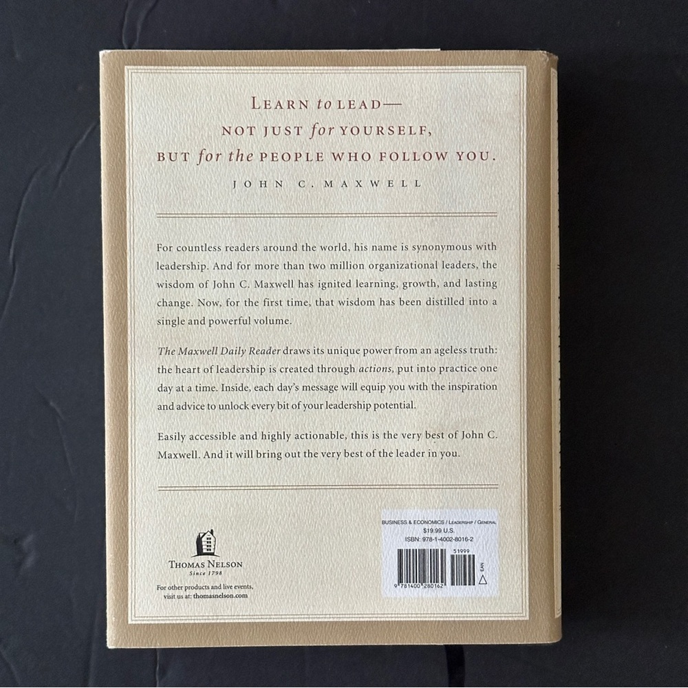 The Maxwell Daily Reader by John C. Maxwell | Personal Development | HC - Picture 2 of 11